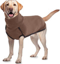 ROZKITCH Dog Sweatshirts for Medium Dogs, Pet Windproof Warm Cold Weather Jacket Vest Cozy Jumpsuit Apparel Outfit Clothes for Walking Hiking Travel Sleep Brown M