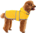 Dog Raincoat Hooded,Waterproof Rain Coat for Dogs with Adjustable Belly Strap,Reflective Strips, Lightweight Slicker Poncho Rain Jacket for Small Medium Large Dogs