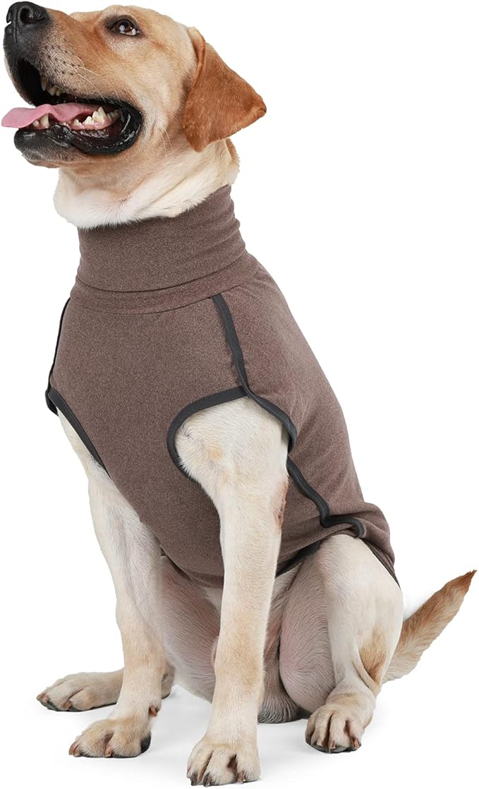 Dog Sweater Pullover Cold Weather Vest for Dogs Dog Sweatshirt & Jacket for Indoor and Outdoor Use (X-Large, Brown)