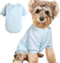 Puppy Sweater for Small Dogs Clothes Warm Winter Cat Clothe Pet Sweatshirt Knitwear Doggie Kitten Clothing, Light Blue, X-Small