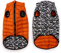 Winchester Pet Premium Reversible Dog Puffer Vest, Black, Large