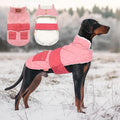 KYEESE Dog Coat Warm Pet Winter Puffer Coat with Leash Hole Soft Dogs Jacket with Pocket Windproof Pet Sweater Waterproof Pets Clothes for Cold Weather Thick Dog Coats for Medium Dogs