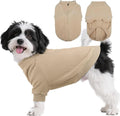 BRKURLEG Dog Sweater, Turtleneck Thick Dogs Sweatshirts Fleece Sweater, Dog Winter Coat for Small Medium Large Dogs, Pet Warm Sweaters with Zipper, Pullover Jacket with Sleeve (Light Coffee, S)