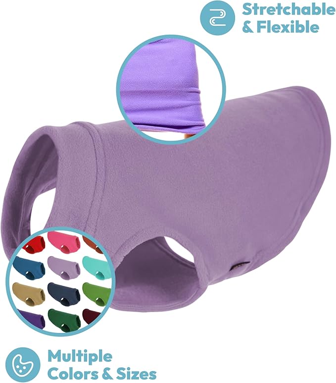 Gooby - Stretch Fleece Vest, Pullover Fleece Vest Jacket Sweater for Dogs, Grass Green, X-Small