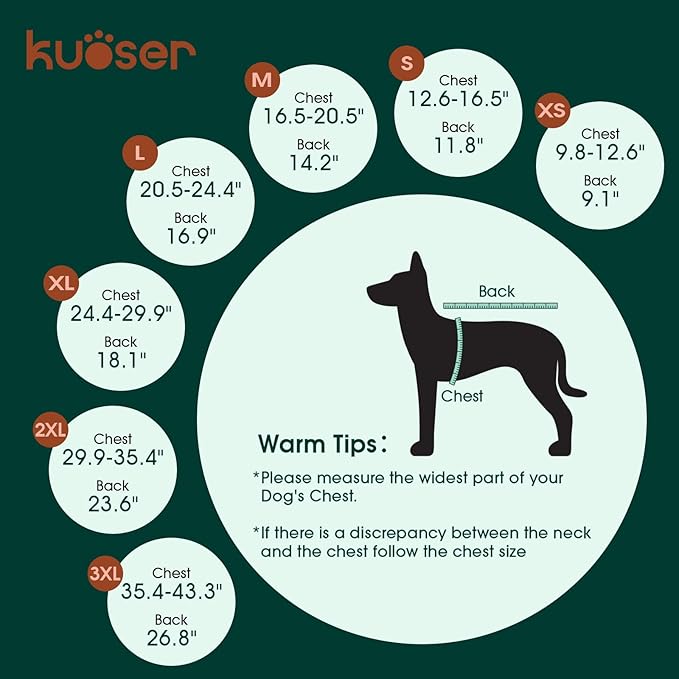 Kuoser XXXL Dog Coat, Dog Jackets for Large Dogs, Reflective Pet Winter Coat Cold Weather Coats, Doggie Snow Jacket Warm Apparel Clothes for Great Dane, Purple XXXL