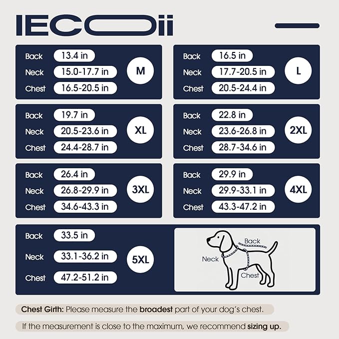 IECOii Dog Jacket - Reflective & Waterproof & Adjustable Winter Warm Coats with Fleece Lined, Snow & Rain Cold Weather for German & Shepherd, Green, Sizes 2XL