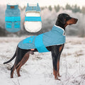 KYEESE Dog Coat Warm Pet Winter Puffer Coat with Leash Hole Windproof Pet Sweater with Waterproof Pets Clothes for Cold Weather Soft Dogs Jacket with Pocket Thick Dog Coats for Medium Dogs