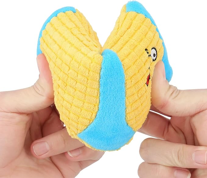 Squeaky Dog Toys, Funny Dog Toys Stuffed Plush Dog Toy, Cute Socks Dog Birthday Gift Dog Chew Toys Pet Toys for Small Medium Dogs(Pink Green)
