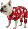CuteBone Small Dogs Christmas Outfit Soft Puppy Onesies Pjs Dog Pajamas Pet Coat Cat Apparel Comfy Doggie Jumpsuit Bodysuit for All Seasons P135L