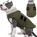 Kuoser XL Heavy Duty Dog Coat | -15°C Windproof Jacket for Husky - Anti-Chafe Fleece Neck
