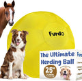 25" Herding Ball for Dogs, for Australian Shepherd, for Cattle, for Border Collie, for Blue Heelers & Medium to Large Dogs,Horse, Herding Dog Ball, Herding Toys - Yellow