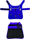 Joyride Harness FrostFlex Dog Winter Jacket - Fleece Lined & Water-Resistant - Snowsuit with Pockets for Treats & Poop Bags - Durable Cold Weather Dog Coat - Blue Serenity-XXL