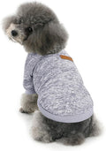 Idepet Pet Dog Classic Sweater, Fleece Coat for Small,Medium,Large Dog,Warm Pet Dog Cat Clothes,Soft Puppy Customes 2 Color (XL, Grey)