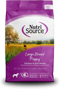 NutriSource Puppy Food for Large Breeds, Chicken and Rice, 4LB