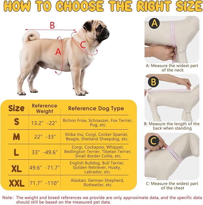 Dog Raincoat: Dog Rain Jacket with Reflective Harness & Removable Hood | Waterproof Dogs Rain Coat Poncho for Large Medium Small Dogs Puppies (Yellow - XL)