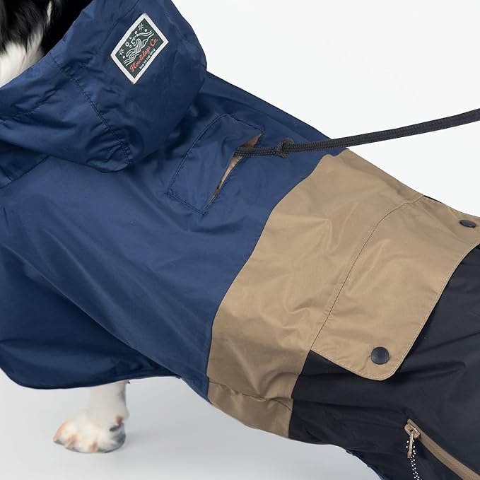 Dog Raincoat with Hood for Medium and Large Dogs - Heavy Rain Resistant Rain Coat for Dogs with 6000mmH2O Waterproof Rating | Lightweight and Adjustable Waterproof Dog Coat | 40 (XXS)