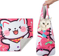27.6" Cat Wrap for Cutting Nails, Cat Restraint for Nail Clipping, Cat Swaddle Wrap, Cat Burrito Wrap Can Be Applied to Cat Nail Trimming, X-Large, Within 15lbs