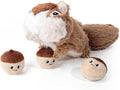 Hollypet Squeaky Dog Toy, Interactive Plush Hide and Seek Dog Toys for Small Medium Sized Dogs and Non-Aggressive Chewers, Puppy Teeth Clean Chew Toys, Pine Cone
