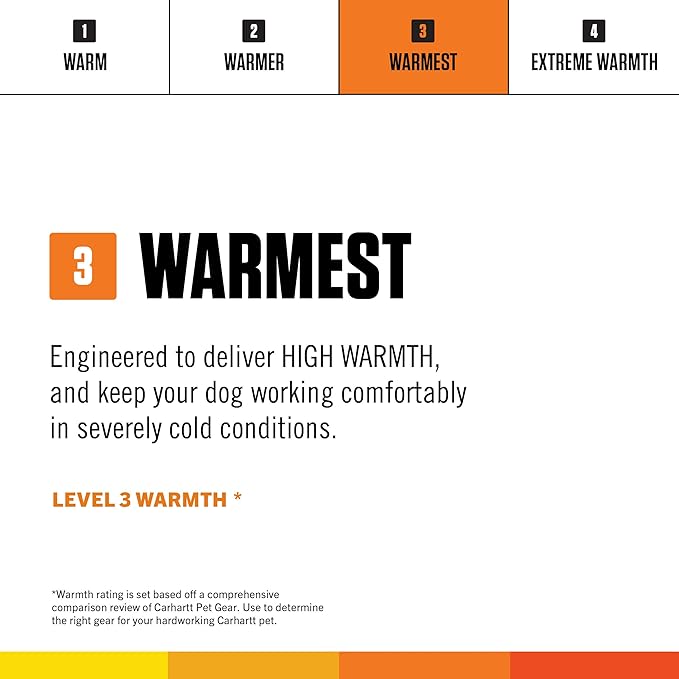 Carhartt Firm Duck Dog Chore Coat, Insulated Weather Resistant Jacket for Cold and Windy Conditions, Hunter Orange, X-Large
