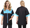 Noverlife Pet Grooming Jacket with Zipper, Large Size, Lightweight Hair Repellent Shirt Style Pet Groomer Smock for Dog Cat Grooming Pet Bath, Hair Salon Barber Hairdresser Work Clothes