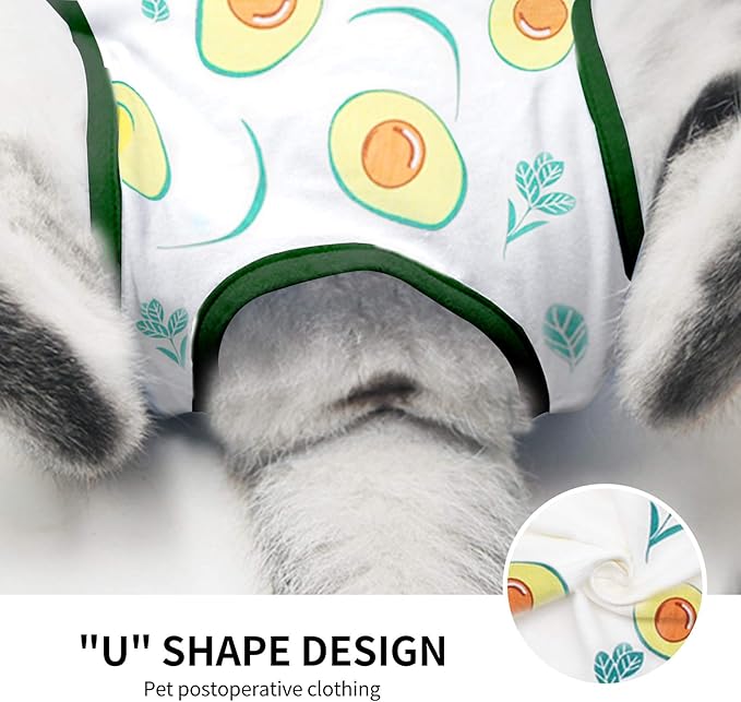 Cat Professional Surgical Recovery Suit,E-Collar Alternative for Cats Dogs,After Surgery Wear, Pajama Suit,Home Indoor Pets Clothing (L (8.5-11 Ibs), Avocado)