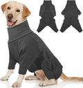 Dog Winter Coat Soft Fleece Pullover Pajamas, Fullbody Dog Cold Weather Jacket, Warm Pullover Doggie Winter Thermal 4-Legged Onesie Jumpsuit,High Collar Snowsuit Sweater for Dogs