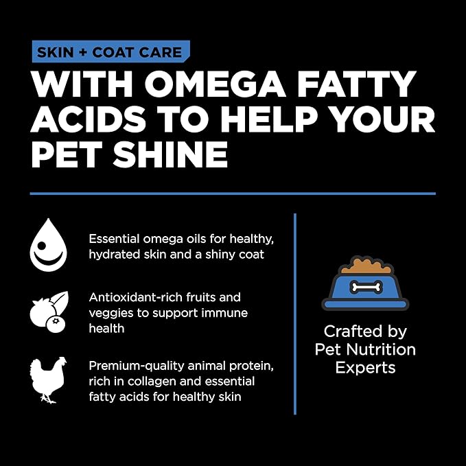 Go! Solutions Skin + Coat Care, Dry Dog Food, Chicken Recipe with Grains, 3.5 lb Bag