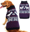 SCENEREAL Dog Sweater for Medium Size Dog Girls Boys, Turtleneck Pullover Winter Puppy Clothes, Christmas Outfits, Pet Sweatshirt Apparel Knitwear for Frenchie, Beagle, Boston Terrier M