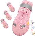 Dog Shoes for Large Medium Small Dog, Mesh Breathable Dog Shoes for Hot Pavement, Anti-Slip Dogs Boots Paw Protectors with Reflective for Outdoor Walking Indoor Hardfloors (Size 2)