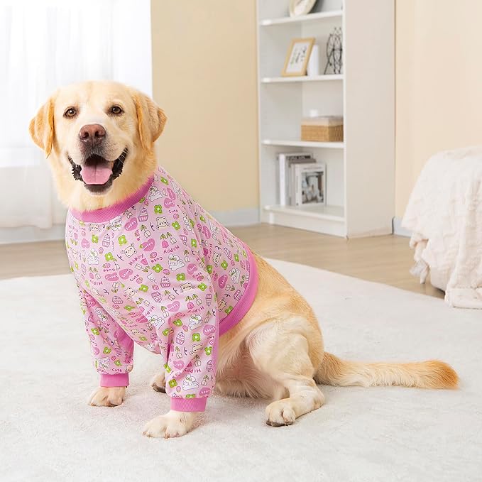 Dog Recovery Shirt for Front Legs, Dog Elbowpads Sleeve Protect Dogs Elbows Arms,Stop Licking Joints After Surgery, Help with Injury Healing Covers The Wound, Cone Alternatives (Pink, 6XL)