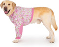 Dog Recovery Shirt for Front Legs, Dog Elbowpads Sleeve Protect Dogs Elbows Arms,Stop Licking Joints After Surgery, Help with Injury Healing Covers The Wound, Cone Alternatives (Pink, 6XL)