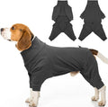 Dog Winter Coat Soft Fleece Pullover Pajamas, Fullbody Dog Cold Weather Jacket, Warm Pullover Doggie Winter Thermal 4-Legged Onesie Jumpsuit,High Collar Snowsuit Sweater for Dogs