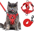 XL Cat Harness Escape Proof for Heavy Cats - Adjustable Vest Leash Set with 4 Buckles, Reflective Breathable Mesh for Extra Large Cats