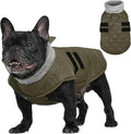 Kuoser Dog Jacket, Winter Dog Coats for Medium Dogs, Cold Weather Coats Pet Clothes, Doggie Snow Jacket for Frech Bulldog, Boston Terrier, Green M
