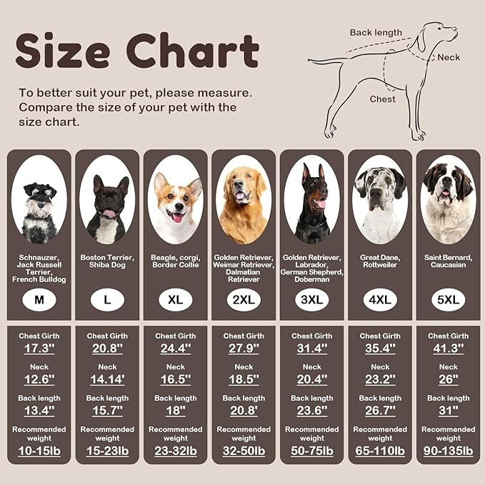 XXL Dog Sweaters for Extra Large Dogs, Warm Winter Fall Dog Sweaters for Dog Girls Boys, Turtleneck Dog Knitwear,Doggie Christmas Sweater,Pet Sweatshirt Clothes Outfit Knit Labrador (Brown XXL)