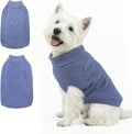 Mihachi Turtleneck Dog Sweater - Winter Coat Apparel Classic Cable Knit Clothes with Leash Hole for Cold Weather, Ideal Gift for Pet in New Year Grayish Blue SM