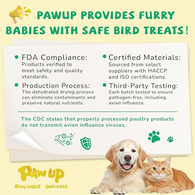 PAWUP Dog Treat Rawhide Bones with Chicken (6.5 ", 4 pcs), Dog Chews Beefhide Treats w/Taurine, 10.5 oz