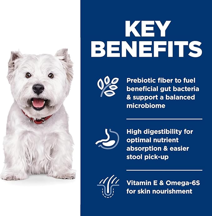 Hill's Science Diet Sensitive Stomach & Skin, Adult 1-6, Stomach & Skin Sensitivity Support, Small Kibble, Dry Dog Food, Chicken Recipe, 30 lb Bag