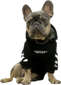 ChoChoCho Stylish Dog Hoodie Dog Clothes Streetwear Cotton Sweatshirt Fashion Outfit for Dogs Cats Puppy Small Medium Large (S, Black)