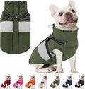 AOFITEE Dog Coat, Warm Dog Jacket with Harness Built in, Waterproof Coats for Small Dogs, Dogs Winter Coat Puffer Jacket with Zipper & Fleece Collar, Pet Snowsuit Sweater for Chihuahua Yorkshire, XS