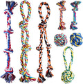 Aitmexcn Dog Rope Toys for Large and Medium Aggressive Chewers, 8 Pack Heavy Duty Dog Rope Toy for Large, Dental Cleaning Chew Toys, Tug Toy for Boredom, 100% Cotton Indestructible Pet Toy