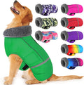 Dogcheer Warm Dog Coat, Waterproof Dog Jacket Christmas Puppy Winter Coat with Buckle, Reflective Adjustable Pet Snow Jacket Turtleneck Fleece Sweater for Small Medium Large Dogs - Green, 3XL