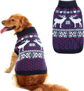 SCENEREAL Dog Sweater for Girls Boys, Turtleneck Pullover Winter Puppy Clothes, Christmas Outfits, Sweatshirt Apparel Knitwear for Frenchie, Beagle, Boston Terrier, ML