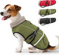 Dog Coat, Warm Dog Winter Coat Reflective Jacket Waterproof Fleece Vest, Pet Jacket Cozy for Cold Weather, Dogs Snowsuit Windproof, Adjustable Buckle for Medium Dogs