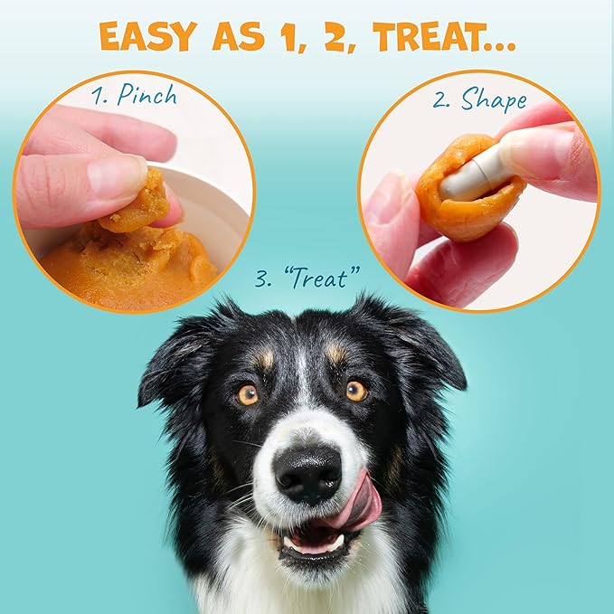 Flavor-Doh - Flavored Pill Wrap for Dogs to Hide Capsules and Create Pill Treats for Dogs - Easy-to-Use Treat Paste for Pet Medication - Bacon n' Cheese (8oz)