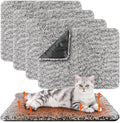 4 Pack Self Warming Cat Pads Self Heating Cat Mat Washable Homeless Dogs Thermal Pads Kennel Pad Reflects Body Heat Warm Crate Bed Mat for Indoor Outdoor Pet(Gray,16 x 20 Inch)