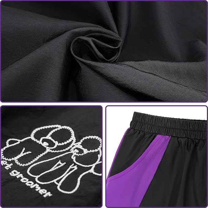 Noverlife Professional Grooming Pants for Pet Groomers, M Size, Comfortable Elasticated Waist, Lightweight Black Hair Resistant Trousers