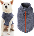 Gooby Boys X-Small Chest (~11 Inch) Zip Up Fleece, Gray Wash, X-Small 11 US