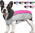 Dog Coat, Waterproof Ripstop Dog Winter Jacket with Leash Hole, Reflective Adjustable Warm Pet Fleece Snow Sweater for Small Medium Large Dogs - Pink, L