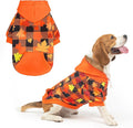 PUPTECK Fall Winter Dog Hoodie Pet Sweatshirt Soft Warm Clothes Fleece Lined with Hat for Small Medium Large Dogs, Pocket Design, Brown M